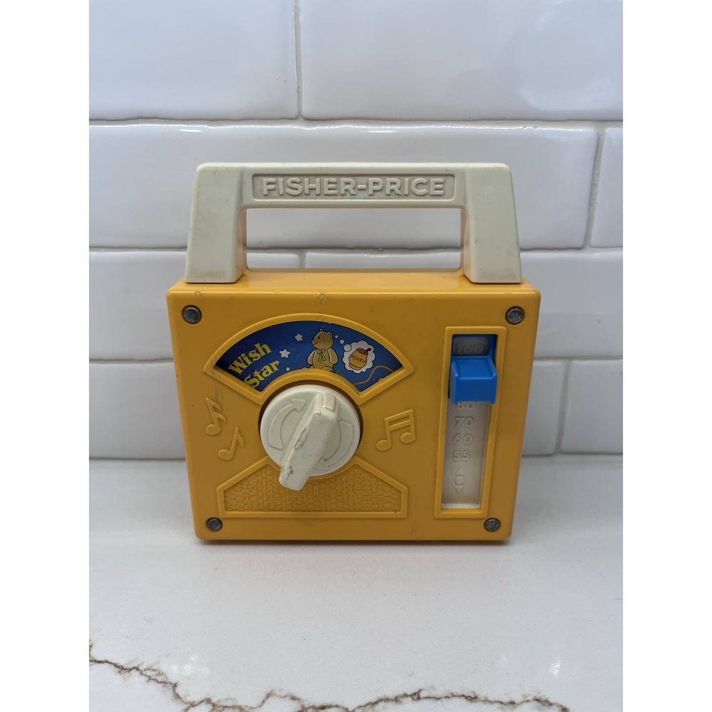 Vintage 1980 Fisher Price When You Wish Upon Star Wind Up Music Radio #793 WORKS